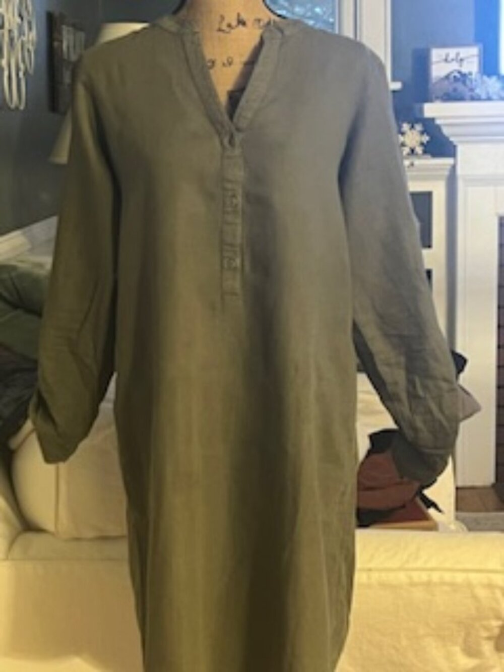 ORVIS Women's Linen Shirt Dress